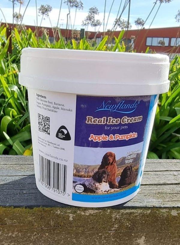 Apple and Pumpkin ice cream for pets